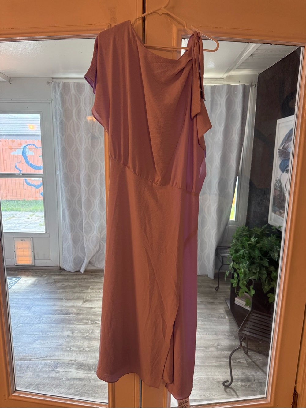 Women's ASOS One-Shoulder Midi Dress